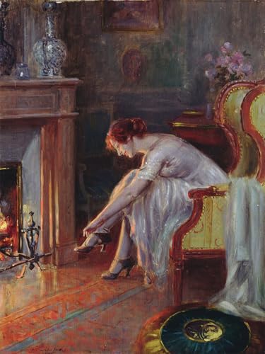 WYKUJMYTO Bekannt Leinwand Druck Wand Leinwanddruck Malerei Am Feuer von Delphin Enjolras Kunstwerk Bilder für Bürodekoration 60x90cm von WYKUJMYTO