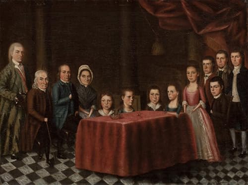 WYKUJMYTO Bekannt Leinwand Druck Wand Leinwanddruck Malerei Die Savage-Familie von Edward Savage Kunstwerk Bilder für Bürodekoration 60x90cm von WYKUJMYTO