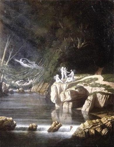 WYKUJMYTO Bekannt Leinwand Druck Wand Leinwanddruck Malerei Feen von edwin austin abbey Kunstwerk Bilder für Bürodekoration 60x90cm von WYKUJMYTO