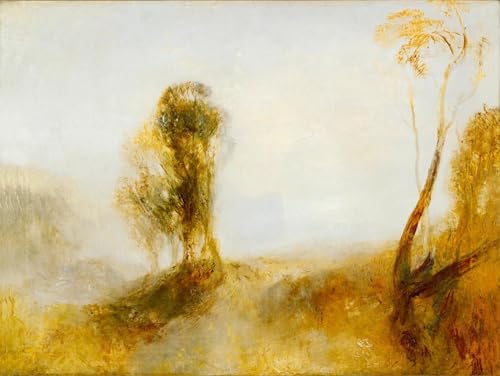 WYKUJMYTO Bekannt Wandkunst Auf Leinwand Moderne Kunst Wandbild Sonnenaufgang: ein Schloss in einer Bucht von Mallord William Turner Leinwanddruck Malerei für Wanddekoration 60x90cm von WYKUJMYTO