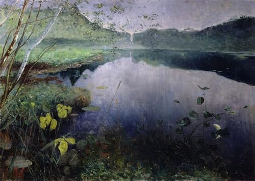 WYKUJMYTO Berühmte Gemälde Moderne Kunstdrucke Bild Druck Auf Leinwand Aus Daelivannet von Hjalmer Eilif Emanuel Peterssen Poster Kunstwerke für Wohnzimmer Dekoration 60x90cm WYKUJMYTO Berühmte Gemälde Moderne Kunstdrucke Bild Druck Auf Leinwand Aus Daelivannet von Hjalmer Eilif Emanuel Peterssen Poster Kunstwerke für Wohnzimmer Dekoration 60x90cm von WYKUJMYTO
