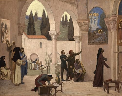 WYKUJMYTO Berühmte Gemälde Moderne Kunstdrucke Bild Druck Auf Leinwand Christliche Inspiration von Pierre Puvis De Chavannes Poster Kunstwerke für Wohnzimmer Dekoration 60x90cm WYKUJMYTO Berühmte Gemälde Moderne Kunstdrucke Bild Druck Auf Leinwand Christliche Inspiration von Pierre Puvis De Chavannes Poster Kunstwerke für Wohnzimmer Dekoration 60x90cm von WYKUJMYTO