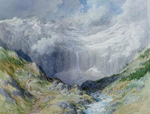 WYKUJMYTO Berühmte Gemälde Moderne Kunstdrucke Bild Druck Auf Leinwand Der Cirque At Gavarnie Von Gustave Dore Poster Kunstwerke für Wohnzimmer Dekoration 60x90cm von WYKUJMYTO
