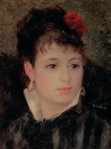WYKUJMYTO Berühmte Gemälde Moderne Kunstdrucke Bild Druck Auf Leinwand Frau mit einer rose im haar von pierre auguste renoir Poster Kunstwerke für Wohnzimmer Dekoration 60x90cm WYKUJMYTO Berühmte Gemälde Moderne Kunstdrucke Bild Druck Auf Leinwand Frau mit einer rose im haar von pierre auguste renoir Poster Kunstwerke für Wohnzimmer Dekoration 60x90cm von WYKUJMYTO
