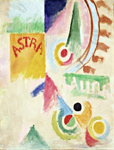 WYKUJMYTO Berühmte Gemälde Moderne Kunstdrucke Bild Druck Auf Leinwand Fußball-Cardiff-Team-Malerei von Robert Delaunay Poster Kunstwerke für Wohnzimmer Dekoration 60x90cm von WYKUJMYTO