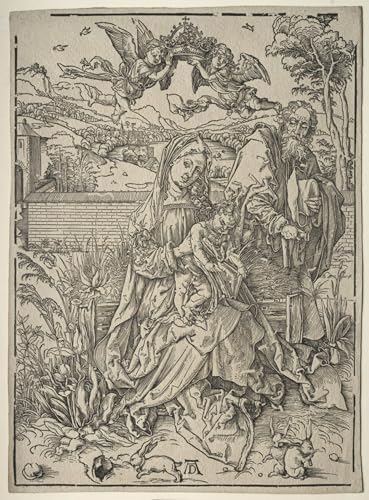 WYKUJMYTO Berühmte Gemälde Moderne Kunstdrucke Bild Druck Auf Leinwand Heilige Familie mit den drei hasen von albrecht dürer Poster Kunstwerke für Wohnzimmer Dekoration 60x90cm WYKUJMYTO Berühmte Gemälde Moderne Kunstdrucke Bild Druck Auf Leinwand Heilige Familie mit den drei hasen von albrecht dürer Poster Kunstwerke für Wohnzimmer Dekoration 60x90cm von WYKUJMYTO