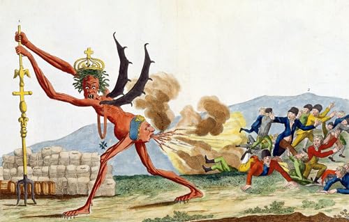 WYKUJMYTO Berühmte Gemälde Moderne Kunstdrucke Bild Druck Auf Leinwand Karikatur Der Englischen Regierung Von Jacques Louis David Poster Kunstwerke für Wohnzimmer Dekoration 60x90cm von WYKUJMYTO