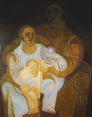 WYKUJMYTO Berühmte Gemälde Moderne Kunstdrucke Bild Druck Auf Leinwand Mutter Und Kind Mutter Und Kind Von Juan Gris Poster Kunstwerke für Wohnzimmer Dekoration 60x90cm WYKUJMYTO Berühmte Gemälde Moderne Kunstdrucke Bild Druck Auf Leinwand Mutter Und Kind Mutter Und Kind Von Juan Gris Poster Kunstwerke für Wohnzimmer Dekoration 60x90cm von WYKUJMYTO