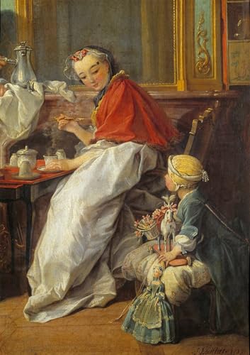 WYKUJMYTO Berühmte Gemälde Moderne Kunstdrucke Bild Druck Auf Leinwand Mutter und Tochter. von François Boucher Poster Kunstwerke für Wohnzimmer Dekoration 60x90cm WYKUJMYTO Berühmte Gemälde Moderne Kunstdrucke Bild Druck Auf Leinwand Mutter und Tochter. von François Boucher Poster Kunstwerke für Wohnzimmer Dekoration 60x90cm von WYKUJMYTO