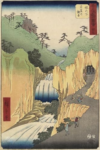 WYKUJMYTO Berühmte Gemälde Moderne Kunstdrucke Bild Druck Auf Leinwand Nokannon in der Höhle Sakanoshita im Juli von Utagawa Hiroshige Poster Kunstwerke für Wohnzimmer Dekoration 60x90cm von WYKUJMYTO