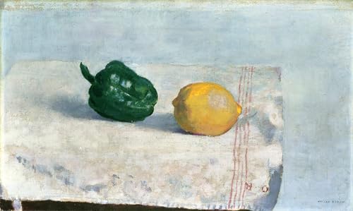 WYKUJMYTO Berühmte Gemälde Moderne Kunstdrucke Bild Druck Auf Leinwand Pfeffer Und Zitrone Auf Einer Weißen Tischdecke Von Odilon Redon Poster Kunstwerke für Wohnzimmer Dekoration 60x90cm WYKUJMYTO Berühmte Gemälde Moderne Kunstdrucke Bild Druck Auf Leinwand Pfeffer Und Zitrone Auf Einer Weißen Tischdecke Von Odilon Redon Poster Kunstwerke für Wohnzimmer Dekoration 60x90cm von WYKUJMYTO