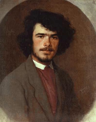 WYKUJMYTO Berühmte Gemälde Moderne Kunstdrucke Bild Druck Auf Leinwand Porträt des Agronomen Vyunnikov Ivan Nikolaevich Kramskoy Poster Kunstwerke für Wohnzimmer Dekoration 60x90cm von WYKUJMYTO