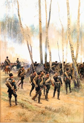 WYKUJMYTO Berühmte Gemälde Moderne Kunstdrucke Bild Druck Auf Leinwand Soldat an der Front von Jean Baptiste Edouard Detaille Poster Kunstwerke für Wohnzimmer Dekoration 60x90cm von WYKUJMYTO