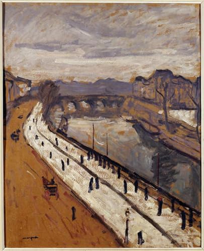 WYKUJMYTO Berühmte Gemälde Moderne Kunstdrucke Bild Druck Auf Leinwand der Quai des Grands Augustins in Paris von Albert Marquet Poster Kunstwerke für Wohnzimmer Dekoration 60x90cm WYKUJMYTO Berühmte Gemälde Moderne Kunstdrucke Bild Druck Auf Leinwand der Quai des Grands Augustins in Paris von Albert Marquet Poster Kunstwerke für Wohnzimmer Dekoration 60x90cm von WYKUJMYTO