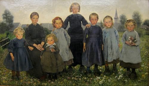 WYKUJMYTO Berühmte Gemälde Moderne Kunstdrucke Bild Druck Auf Leinwand die Mädchen der Serie The Ages of the Peasant von Léon Frédéric Poster Kunstwerke für Wohnzimmer Dekoration 60x90cm WYKUJMYTO Berühmte Gemälde Moderne Kunstdrucke Bild Druck Auf Leinwand die Mädchen der Serie The Ages of the Peasant von Léon Frédéric Poster Kunstwerke für Wohnzimmer Dekoration 60x90cm von WYKUJMYTO