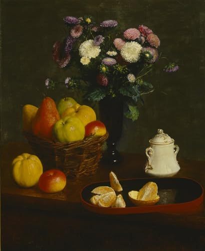 WYKUJMYTO Kunst Gemälde Poster Kunstwerke Berühmte Leinwand Drucken Blumen und Früchte von Ignace Henri Jean Fantin Latour Kunstdrucke Leinwand für Wohnzimmer Dekoration 60x90cm WYKUJMYTO Kunst Gemälde Poster Kunstwerke Berühmte Leinwand Drucken Blumen und Früchte von Ignace Henri Jean Fantin Latour Kunstdrucke Leinwand für Wohnzimmer Dekoration 60x90cm von WYKUJMYTO