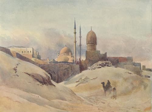WYKUJMYTO Kunst Gemälde Poster Kunstwerke Berühmte Leinwand Drucken Die Zitadelle Kairo in einem Sandsturm von Alexander Henry Hallam Murray Kunstdrucke Leinwand für Wohnzimmer Dekoration 60x90cm von WYKUJMYTO