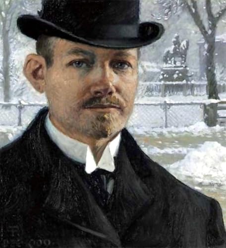 WYKUJMYTO Kunst Gemälde Poster Kunstwerke Berühmte Leinwand Drucken Selbstporträt Nytorv im Winter Paul Gustave Kunstdrucke Leinwand für Wohnzimmer Dekoration 60x90cm WYKUJMYTO Kunst Gemälde Poster Kunstwerke Berühmte Leinwand Drucken Selbstporträt Nytorv im Winter Paul Gustave Kunstdrucke Leinwand für Wohnzimmer Dekoration 60x90cm von WYKUJMYTO