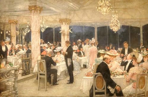 WYKUJMYTO Kunst Gemälde Poster Kunstwerke Berühmte Leinwand Drucken Un soir de grand prix au pavillon d'armenonville von henri gervex Kunstdrucke Leinwand für Wohnzimmer Dekoration 60x90cm WYKUJMYTO Kunst Gemälde Poster Kunstwerke Berühmte Leinwand Drucken Un soir de grand prix au pavillon d'armenonville von henri gervex Kunstdrucke Leinwand für Wohnzimmer Dekoration 60x90cm von WYKUJMYTO