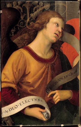 WYKUJMYTO Kunst Gemälde Poster Kunstwerke Berühmte Leinwand Drucken ein Engel von Baroncis Altargemälde Gemälde von Raphael Kunstdrucke Leinwand für Wohnzimmer Dekoration 60x90cm WYKUJMYTO Kunst Gemälde Poster Kunstwerke Berühmte Leinwand Drucken ein Engel von Baroncis Altargemälde Gemälde von Raphael Kunstdrucke Leinwand für Wohnzimmer Dekoration 60x90cm von WYKUJMYTO
