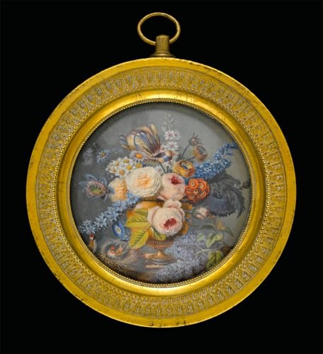 WYKUJMYTO Vintage Leinwandmalerei Landschaft Wandkunst Wandbilder Auf Leinwand Gemischte Blumen in einer Terrakotta-Vase von Pierre Antoine Poiteau Wandkunst Bild Druck für Wanddekoration 60x90cm von WYKUJMYTO
