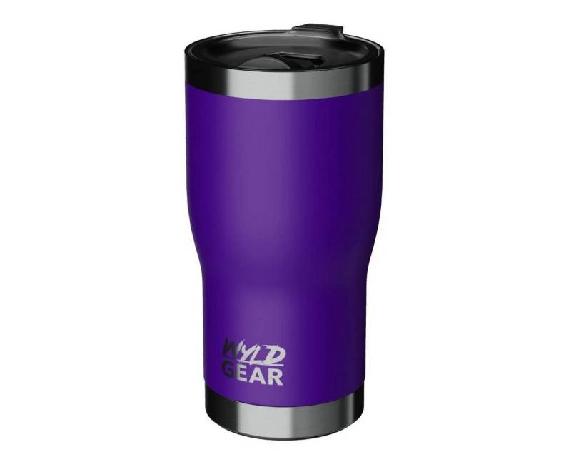 WYLD GEAR Thermoflasche WYLD Tumbler 20 OZ (591ml), PURPLE Lila, 18/8 Edelstahl, inkl. Flaschenöffner, Edelstahl, isoliert von WYLD GEAR