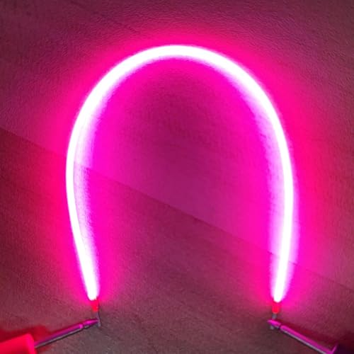 WYLIELAMSH 10PCS Blue Red Green Edison Bulb Parts Bendable Flexible Led Filament Accessories Light Source Accessories 3V 60MM Pink von WYLIELAMSH