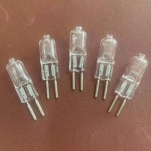 WYLIELAMSH Halogen Glühbirnen 5PCS G6.35 24V 35W 50W Wolfram Halogen Glühbirnen 24V 100W G6.35 150W 250W Projektor Lampe Maschine Werkzeug Halogenlampe,24V 35W von WYLIELAMSH