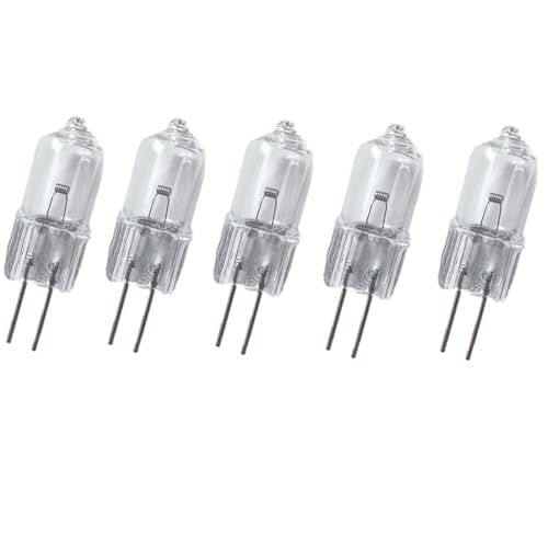 WYLIELAMSH Halogen Glühbirnen Kapsellampe 5/10/20 Stück, Superhell, G4 12 V, 5/10/35/50 W, Halogenlampe, 20 W, Halogen, G4 12 V, Warmweiß, Klare Halogenlampen Für Den Innenbereich,35 W,5 Stück WYLIELAMSH Halogen Glühbirnen Kapsellampe 5/10/20 Stück, Superhell, G4 12 V, 5/10/35/50 W, Halogenlampe, 20 W, Halogen, G4 12 V, Warmweiß, Klare Halogenlampen Für Den Innenbereich,35 W,5 Stück von WYLIELAMSH