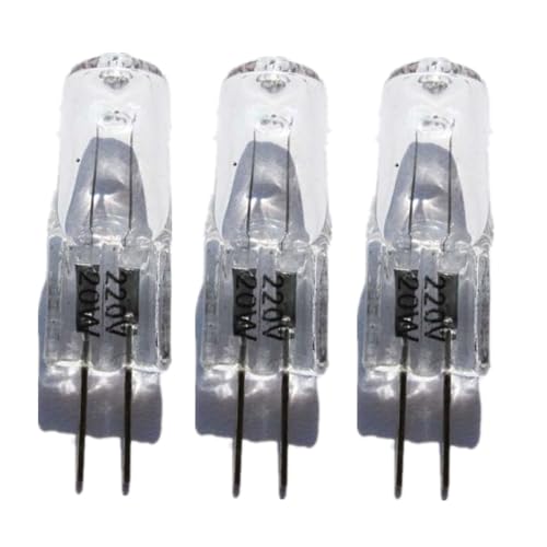 WYLIELAMSH Halogenstrahler 5 Stück 220 V 50 W G4 Glas-Glühbirne 220 V G4 20 W 35 W Halogenlampen Lichter 20 W Kristall-Kronleuchter-Glühbirne,20W von WYLIELAMSH