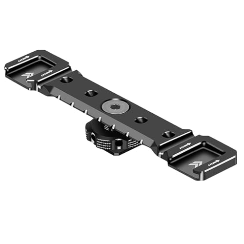 WYLZLKX Aluminium-Kaltschuh-Halterung, Doppel-Blitzschuh-Verlängerungsstab-Adapter für Kamerakäfig, Mikrofon, LED-Video-Lichtständer, Kaltschuh-Halterung von WYLZLKX