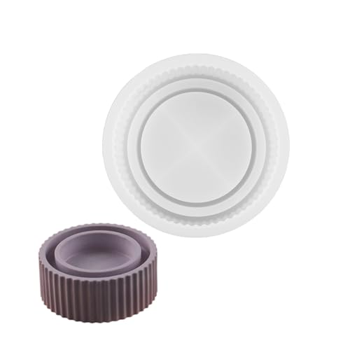 WYLZLKX Multifunktionale Form für Teelichthalter, Kerzenbasis, geeignet für die Herstellung von Kerzenhaltern aus Harz oder Gips, Kerzenständer von WYLZLKX