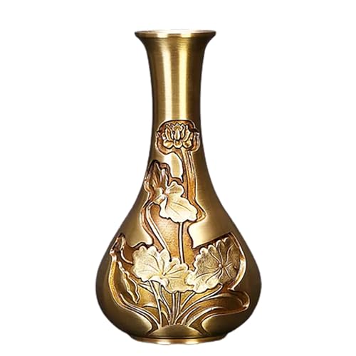 Antikes Messing, Hoch, 15 cm, Vintage-Vase, Herbstblumen-Flaschen-Bodenset, Getrocknete Blumen Für Kleine Vasen, Blumenvasen, Gefäßdekoration Im China-Stil Antikes Messing, Hoch, 15 cm, Vintage-Vase, Herbstblumen-Flaschen-Bodenset, Getrocknete Blumen Für Kleine Vasen, Blumenvasen, Gefäßdekoration Im China-Stil von WYMDL