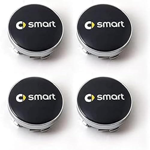WYMKL 4 Stück Nabendeckel Radkappen für Smart Fortwo Forfour 450 451 454 453 60MM, Felgenkappen Radkappen-Set Nabenabdeckung Radnabenkappen Felgendeckel WYMKL 4 Stück Nabendeckel Radkappen für Smart Fortwo Forfour 450 451 454 453 60MM, Felgenkappen Radkappen-Set Nabenabdeckung Radnabenkappen Felgendeckel von WYMKL