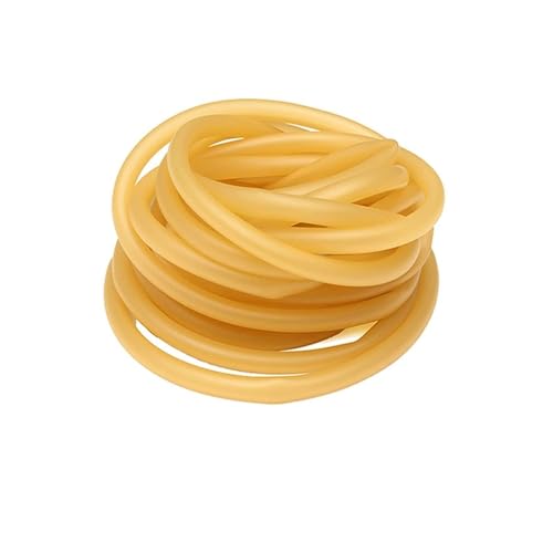 Flexibler Silikonkautschukschlauch, 1/2/5 Meter hochelastische elastische Naturlatex-Gummischläuche(5 Meters,ID6xOD10mm) von WYQXTY