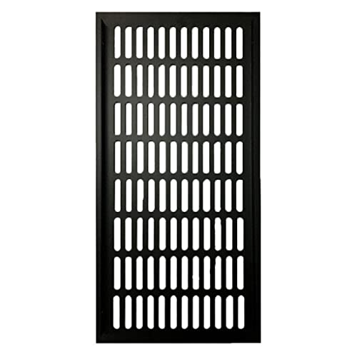 Lüftungsgitterabdeckung, 1 Stück Aluminiumlegierung 7,87 Zoll breite Entlüftungsöffnung, for Schuhschrank-Kühlung und Belüftung(Black 200 * 600 Mm) von WYQXTY