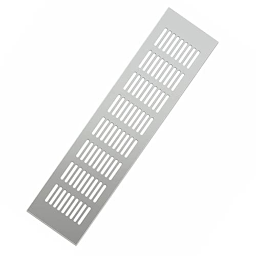 Lüftungsgitterabdeckung, 1 Stück Aluminiumlegierung 7,87 Zoll breite Entlüftungsöffnung, for Schuhschrank-Kühlung und Belüftung(Silver 200 * 250 Mm) von WYQXTY