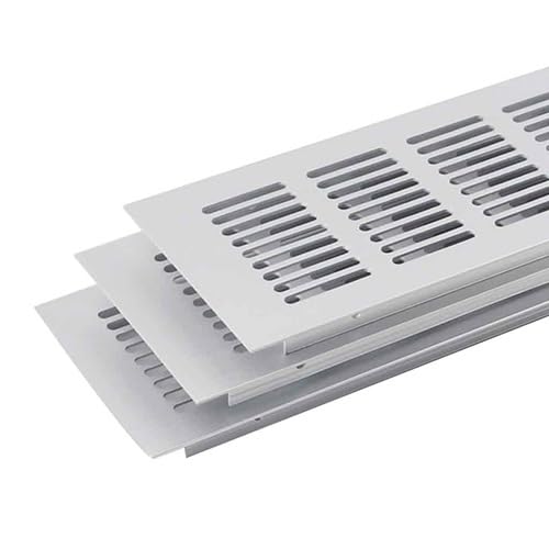 Lüftungsgitterabdeckung, Aluminiumlegierung Atmungsaktives Mesh Rechteckiger Kleiderschrank Air Vent Schuhschrank Schrank Kühlöffnungen(100 * 200Mm) von WYQXTY