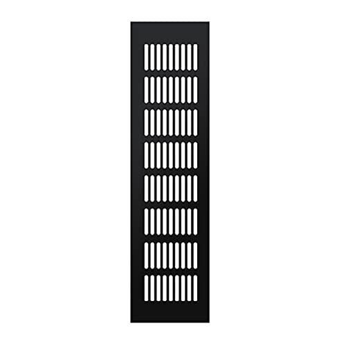 Lüftungsgitterabdeckung, Breite 80 mm atmungsaktives Mesh schwarz Schrank Air Vent Cover/80 * 600 mm(80 * 80mm) von WYQXTY