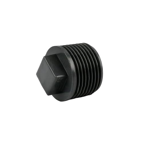 PVC-Rohrverbindungsstücke, 2 Pcs PVC Männlichen Gewinde Ende Stecker Stecker Wasser Rohr Aquarium Garten Multicolor 1/2-1 Zoll(Grey,1I2 Inch (2PCS)) von WYQXTY