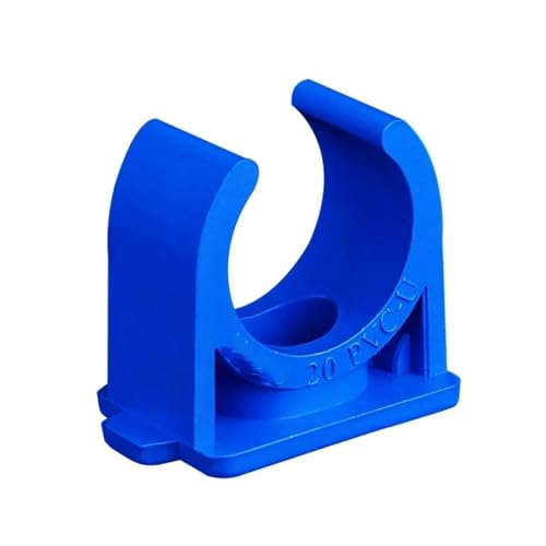 PVC-U-förmige Rohrschellen, U-förmige PVC-Rohrklemme for 20–50 mm Rohre, mehrfarbig, 5er-Pack(Blue,1PCS-32MM) von WYQXTY