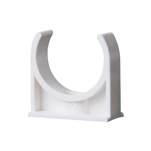 PVC-U-förmige Rohrschellen, U-förmige PVC-Rohrklemme for 20–50 mm Rohre, mehrfarbig, 5er-Pack(White,10PCS-20MM) von WYQXTY