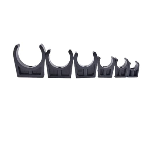 PVC-U-förmige Rohrschellen, U-förmige PVC-Rohrschelle, 10 Stück, for 20–63 mm, mehrfarbig(Dark Color,25mm) von WYQXTY