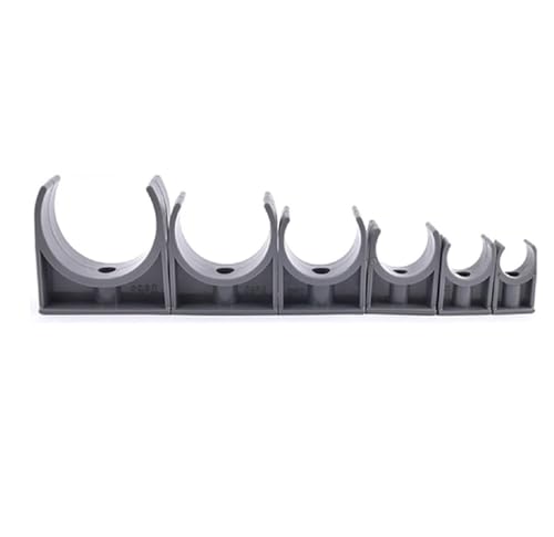 PVC-U-förmige Rohrschellen, U-förmige PVC-Rohrschelle, 10 Stück, for 20–63 mm, mehrfarbig(Light Color,25mm) von WYQXTY
