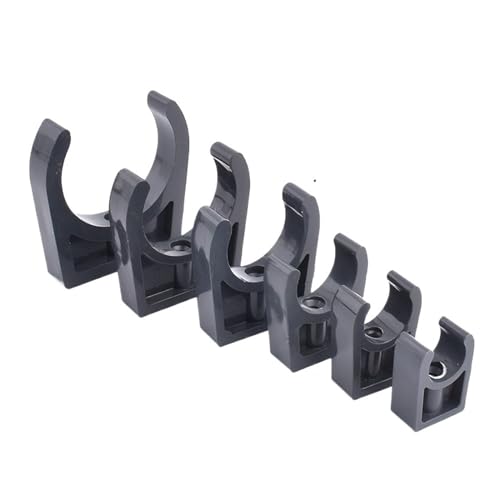 PVC-U-förmige Rohrschellen, U-förmige Rohrschellen aus PVC for die Bewässerung von Aquarien und Gärten, 1,5,20 Stück, mehrfarbig, 20–63 mm(Dark Color,5Pcs 40mm) von WYQXTY
