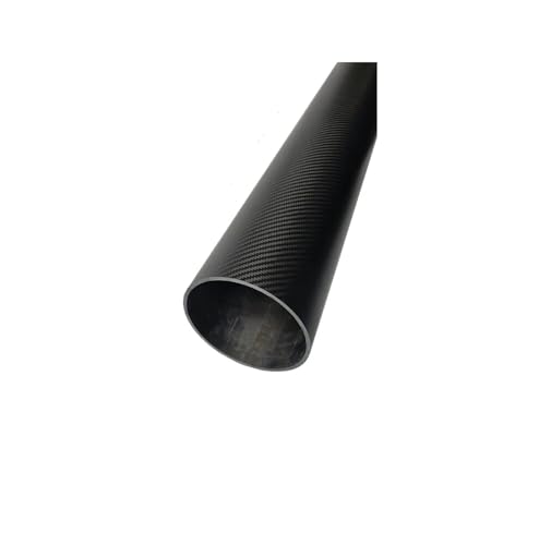 Rundrohr aus Kohlefaser, 3K-Rollenumwickeltes Kohlefaser-Rundrohr, Länge 1000 mm, Außendurchmesser 24–29 mm, Innendurchmesser 20–27 mm(24x22 Twill Glossy) von WYQXTY