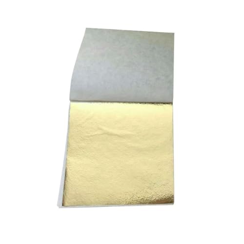 WYQXTY Farbige Goldfolienblätter, 100 Stück mehrfarbige 8,5 x 9 cm Folienpapiere for DIY-Bastelarbeiten(Antique Silver) von WYQXTY
