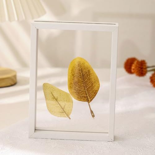 WYQXTY Fotorahmen, Holzrahmen, Ausziehbarer Acryl-Bilderrahmen for gepresste und getrocknete Blumen, mehrfarbig, mehrere Größen(White,7 Inches [12.7 * 17.7cm]) von WYQXTY