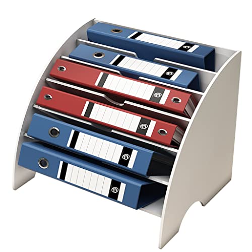 WYQXTY Magazinhalter aus Kunststoff, Fächerförmiger Aktenordner aus Holz for den Schreibtisch, for Dokumente und Zeitschriften, 33,8 x 28,9 x 28,9 cm von WYQXTY