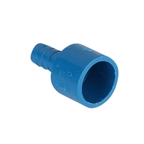 WYQXTY PVC-Rohrverbindungsstücke, 2 Pcs Stacheldraht PVC Gerade Reduzierung Stecker 20mm Auf 8-18mm Multicolor for Aquarium(Blue,20mm to 16mm) von WYQXTY
